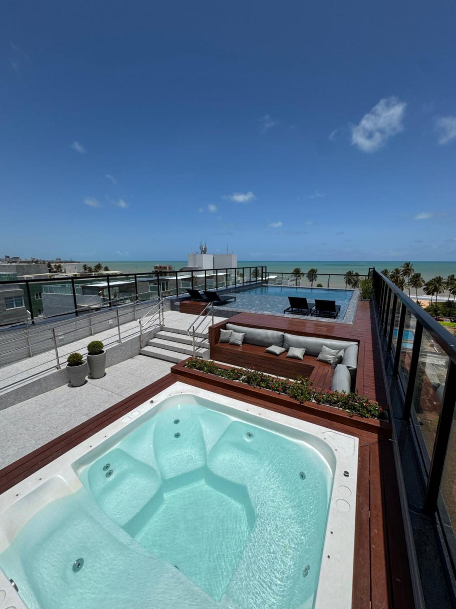 Apartamento Flat Piscina Borda Infinita A 50m Do Mar - 214 João Pessoa